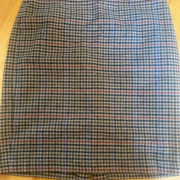 JCrew Classic Houndstooth Skirt - size~ 12 - Picture 1 of 3